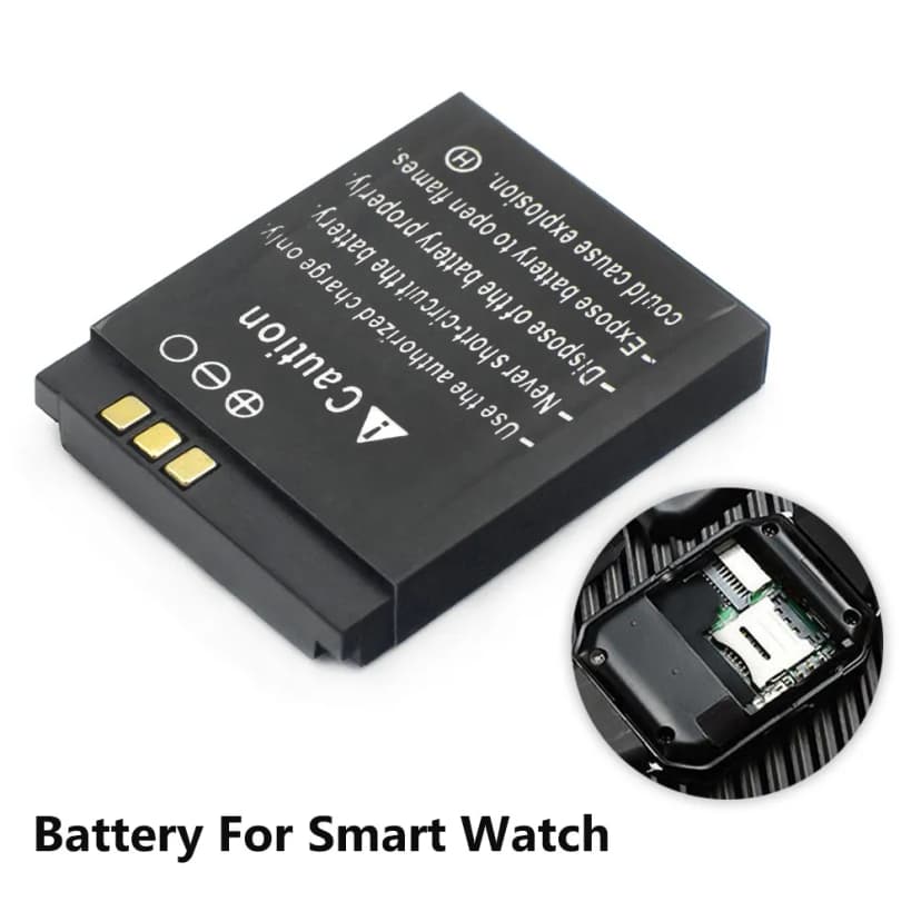 3,7V 380mAh LQ-S1 Smartwatch Akku DZ09 für DJ-09, V8, X6, AB-S1, SCX-M9, FYM-M9
