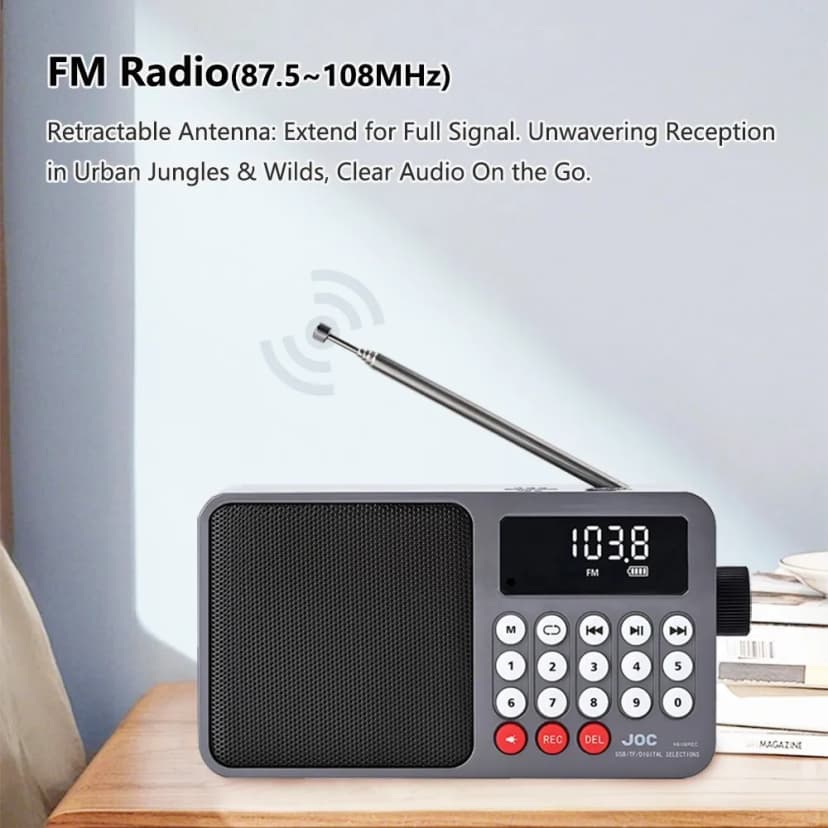 Bluetooth Solar FM Radio Lautsprecher Wiederaufladbar MP3 Player mit LED Licht