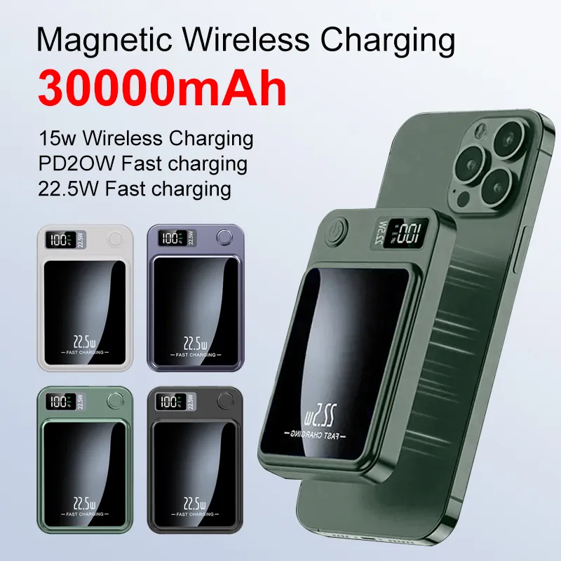 Magnetische Wireless Powerbank Schnell Ladegerät für iPhone Handy Tragbare