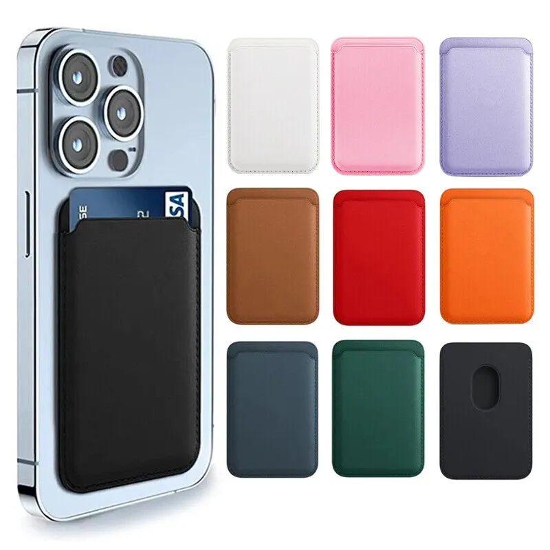Magnetisch Leder Geldbörse für iPhone 14/13/12/15 Pro Max Kartenhalter Tasche
