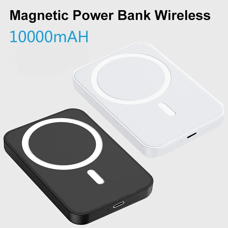 Wireless Magnetische Power Bank Schnell Ladegerät für iPhone 14 13 12 10000mAh