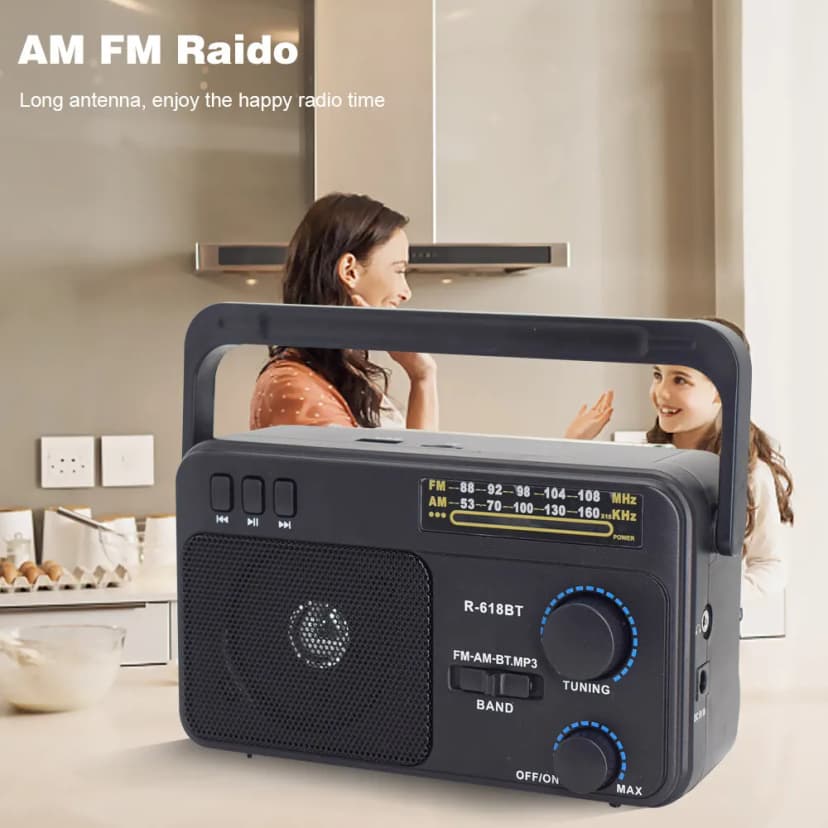 AM FM Radio Innen Außenbereich Transistor Kurzwellenradio Powered by 3V Batterie