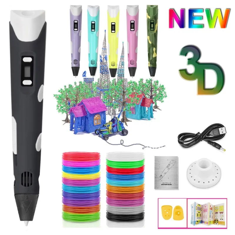 3D Druck Stift Set LCD Bildschirm mit PLA Filament DIY Stift Geschenk für Kinder