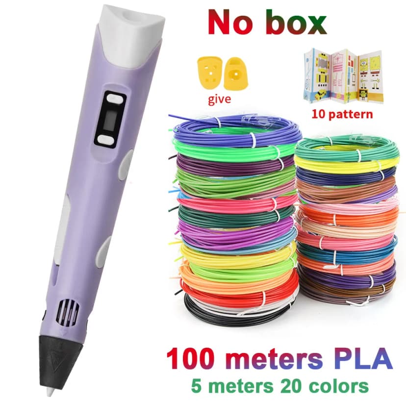Kinder DIY 3D Druck Stift LED Bildschirm mit PLA Filament Spielzeug Geschenk