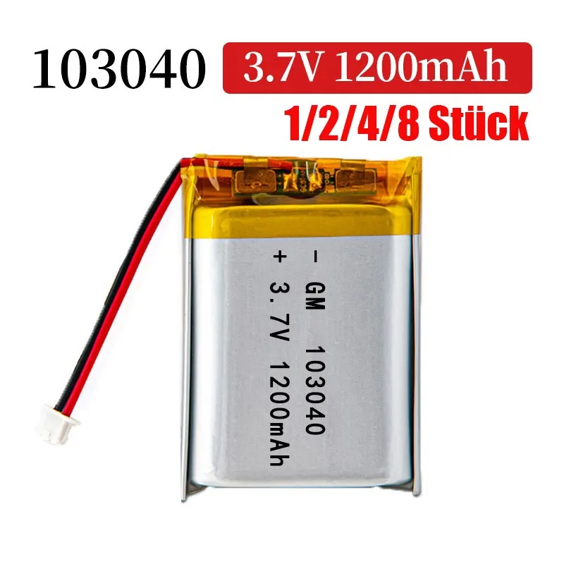 200mAh Wiederaufladbarer Akku für GPS Navigationsgerät Bluetooth Headset 3.7V