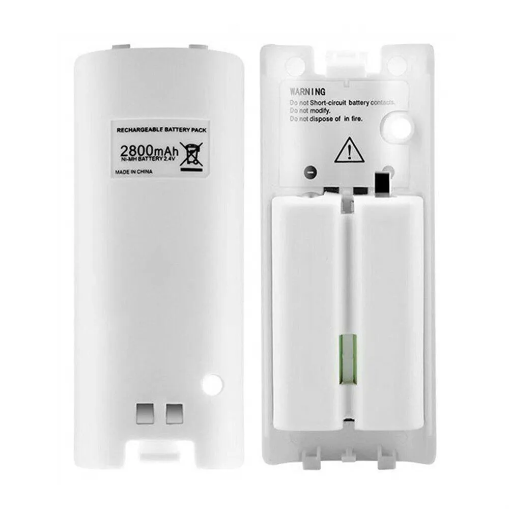 2 STÜCK Für Nintendo Wii Fernbedienung Controller Wiederaufladbare Batterie Pack