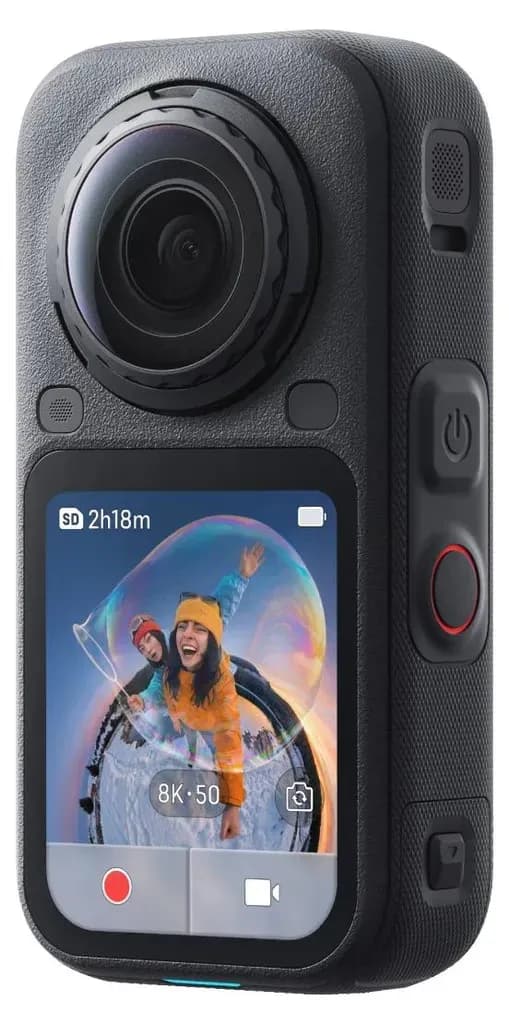 Insta360 X6 Midnight Black Essentials Bundle Touchscreen 72 Megapixel Pre-Record