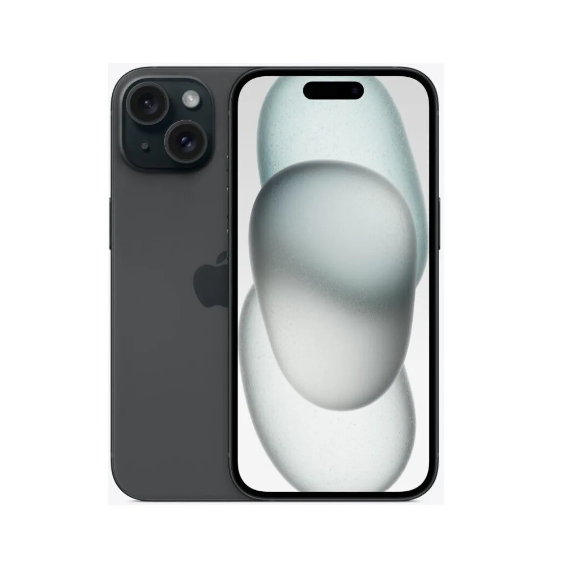 Apple iPhone 15 - 128GB - Schwarz inkl. Silikon Case & Schutzglas