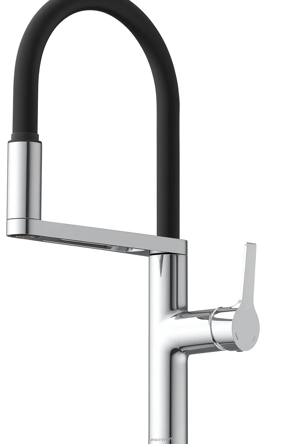 Wasserwerk WK2 Küchenarmatur - Design-Wasserhahn Küche - Chrom - Herunterziehbar