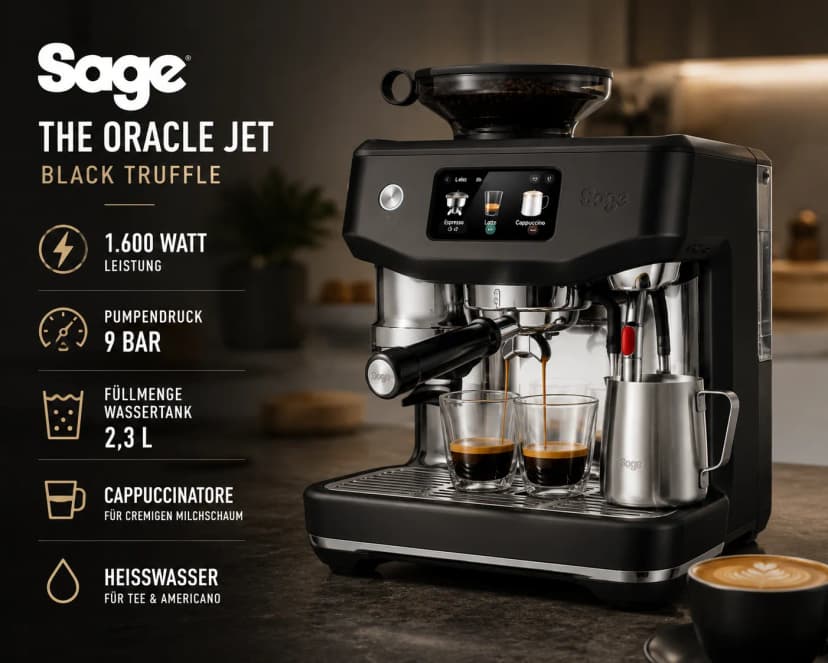 Sage - The Oracle Jet - Siebträgermaschine, Espressomaschine