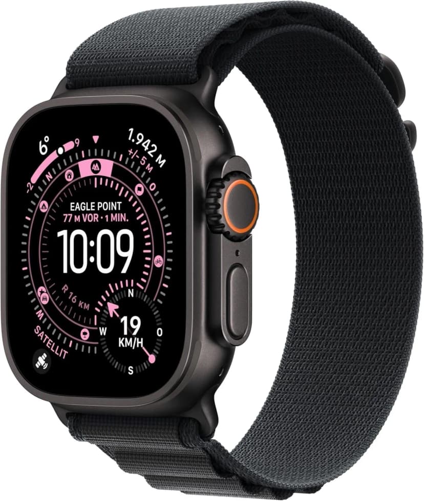 Apple Watch Ultra 3 Titanium Black Alpine Loop Black M