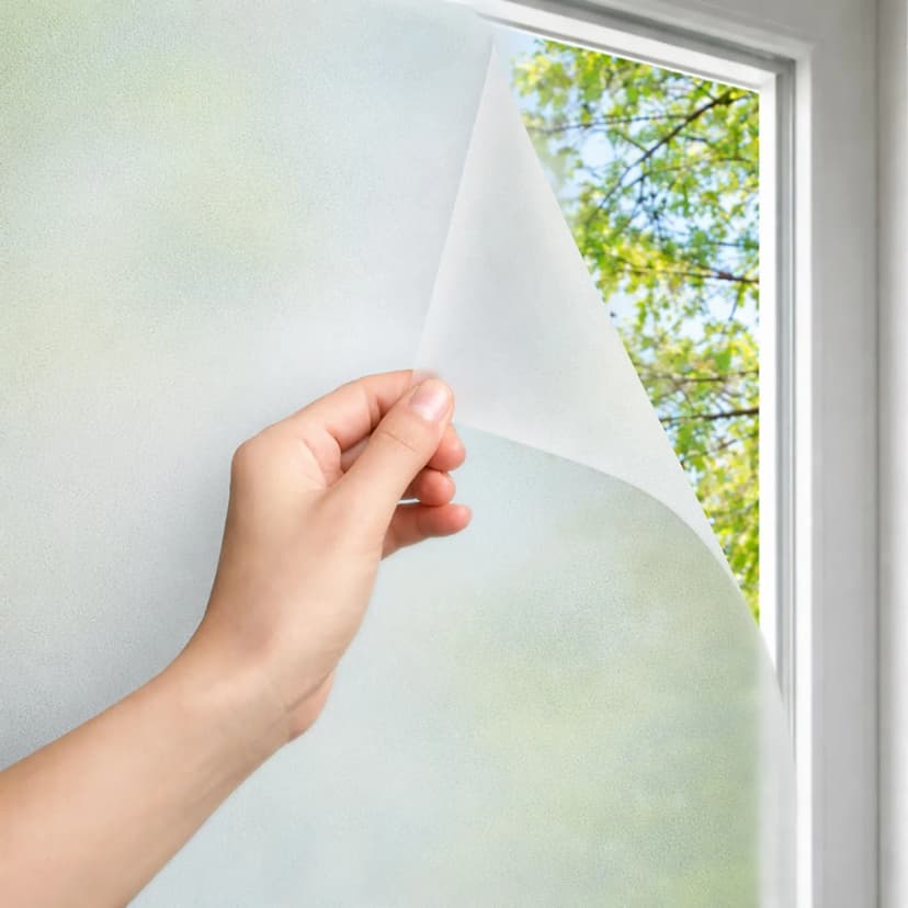 Fensterfolie Milchglas Statisch Einfache Montage DIY Deko Glasfolie Matt 200x122
