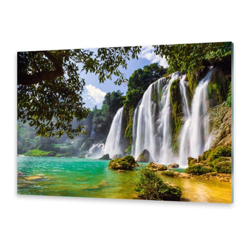 Acrylglasbilder Wandbild aus Plexiglas® Bild Bangioc Wasserfall