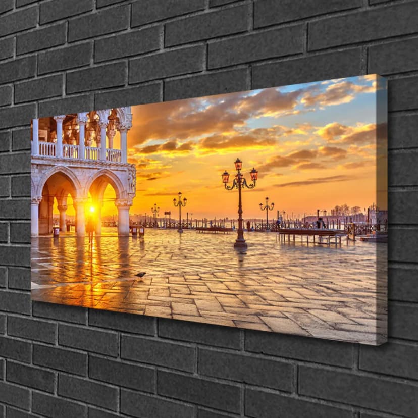 Tulup Leinwandbild Wandbild auf 100x50 Bild Bild Ort Sonne Architektur