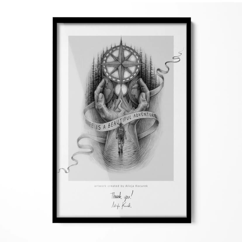 Schwarzer Bilderrahmen Wanddekor Acrylglas in 6 Größen Foto Poster Rahmen