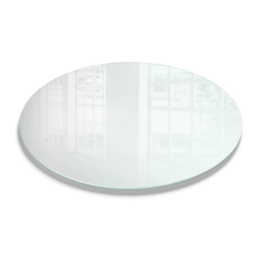 Mattes Glas für Möbel Satiniertes Sicherheitsglas für Tischplatte Runde fi50cm