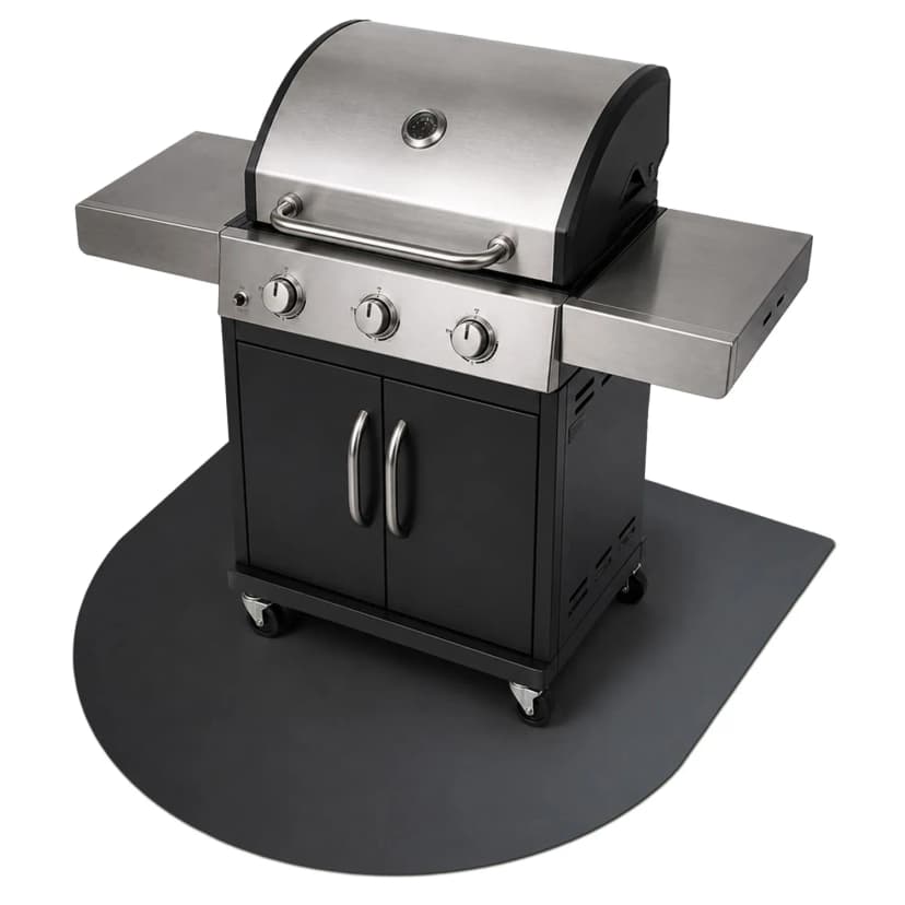 Metall Arch Shape Grillmatte Bodenschutz Feuerfeste Unterlage für Grill 100 cm