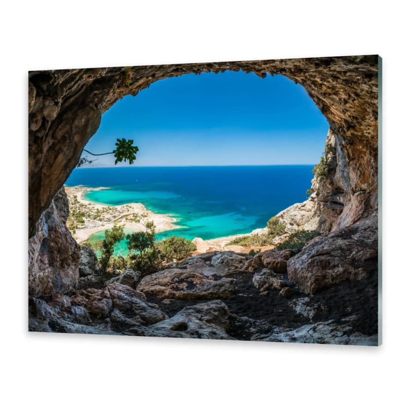 Glasbilder Wandbild Druck auf Glas Höhle Griechenland