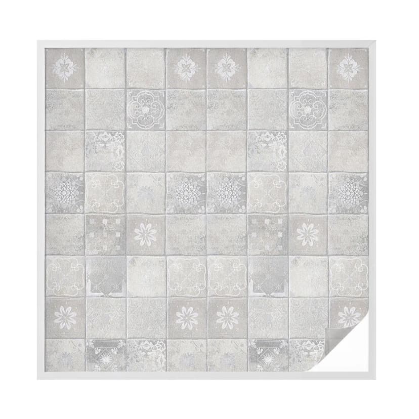 Fensterfolie Milchglas selbstklebend klassische Blumenornamente Sichtschutz