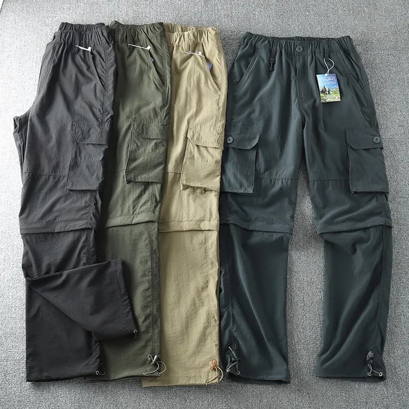 Herren Cargo Hose 100% Baumwolle Arbeitshose Tactical Combat Outdoor Wanderhose