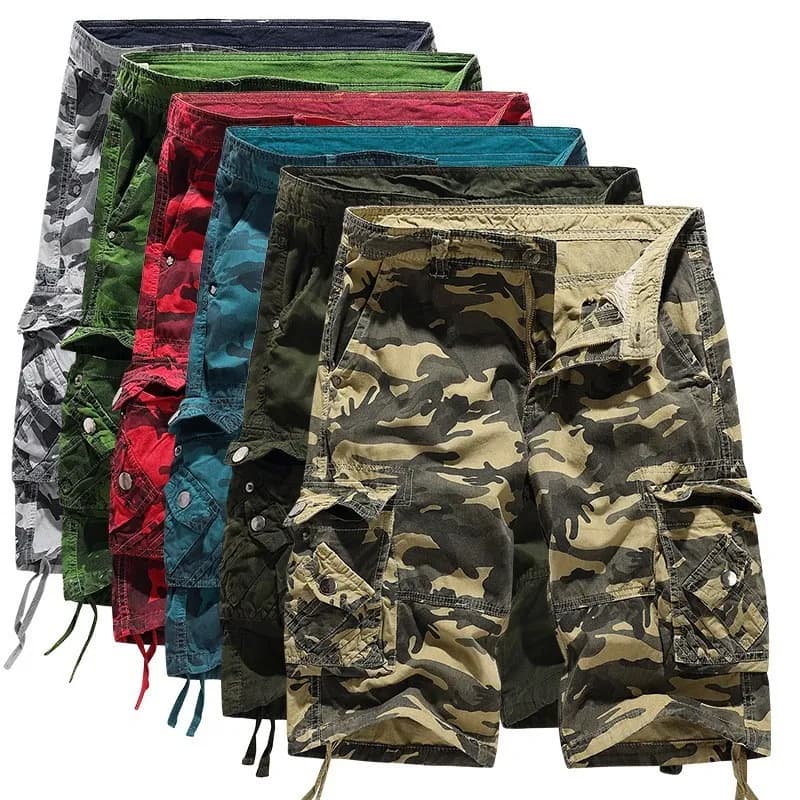 Herren Cargo Siebente Hose Cotton Arbeitshose Tactical Combat Herren Shorts