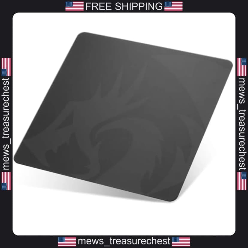 Redragon PG1M Glas Mauspad 11,8 x 11,8 Zoll harte Oberfläche rutschfeste Basis