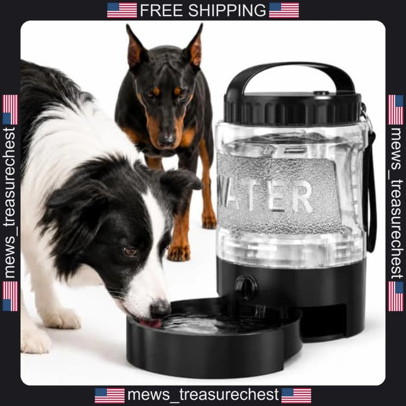Dog Water Bottle mit Reisenapf, 98 oz BPA-freies Campingzubehör
