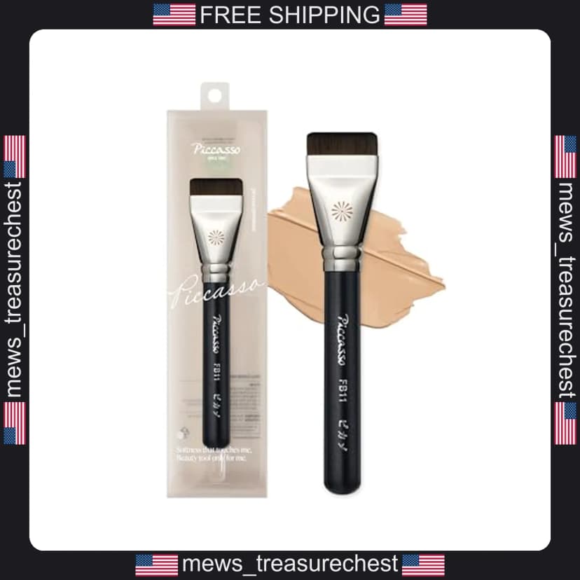 Foundation Spatel Pinsel 0,5 mm Rand für flüssiges und cremefarbenes Make-up