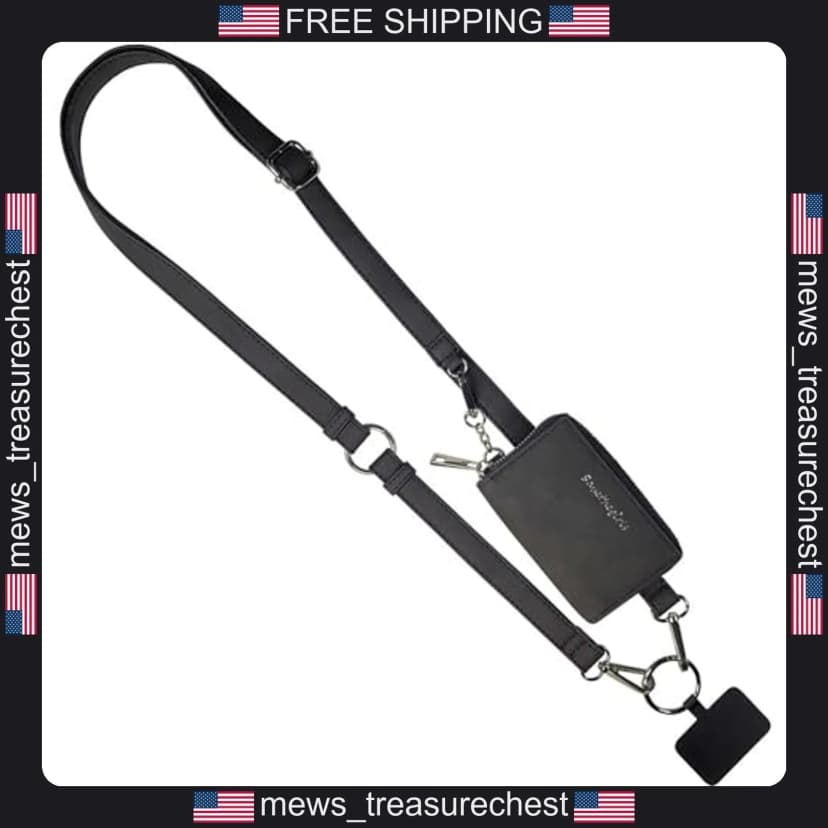 Save the Girls Clip and Go Vegan Handy Schlüsselband mit Etui, verstellbar