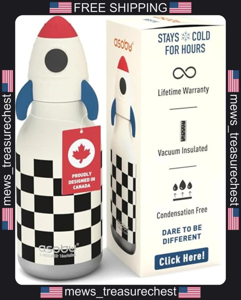 Edelstahl Kinder Trinkflasche 16oz mit Silikon Strohhalm