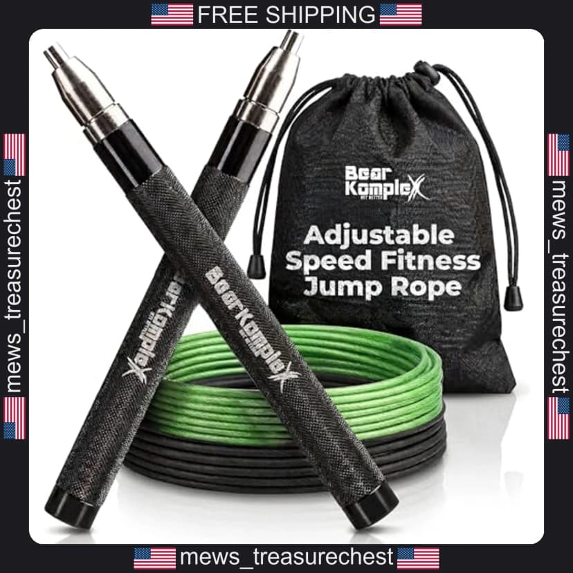 Speed Jump Rope verstellbar verwicklungsfrei Stahlseilgriffe Boxen