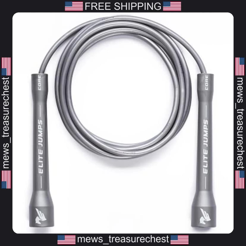 Springseil 10 Fuß PVC verstellbare Griffe für Cardio & Boxen