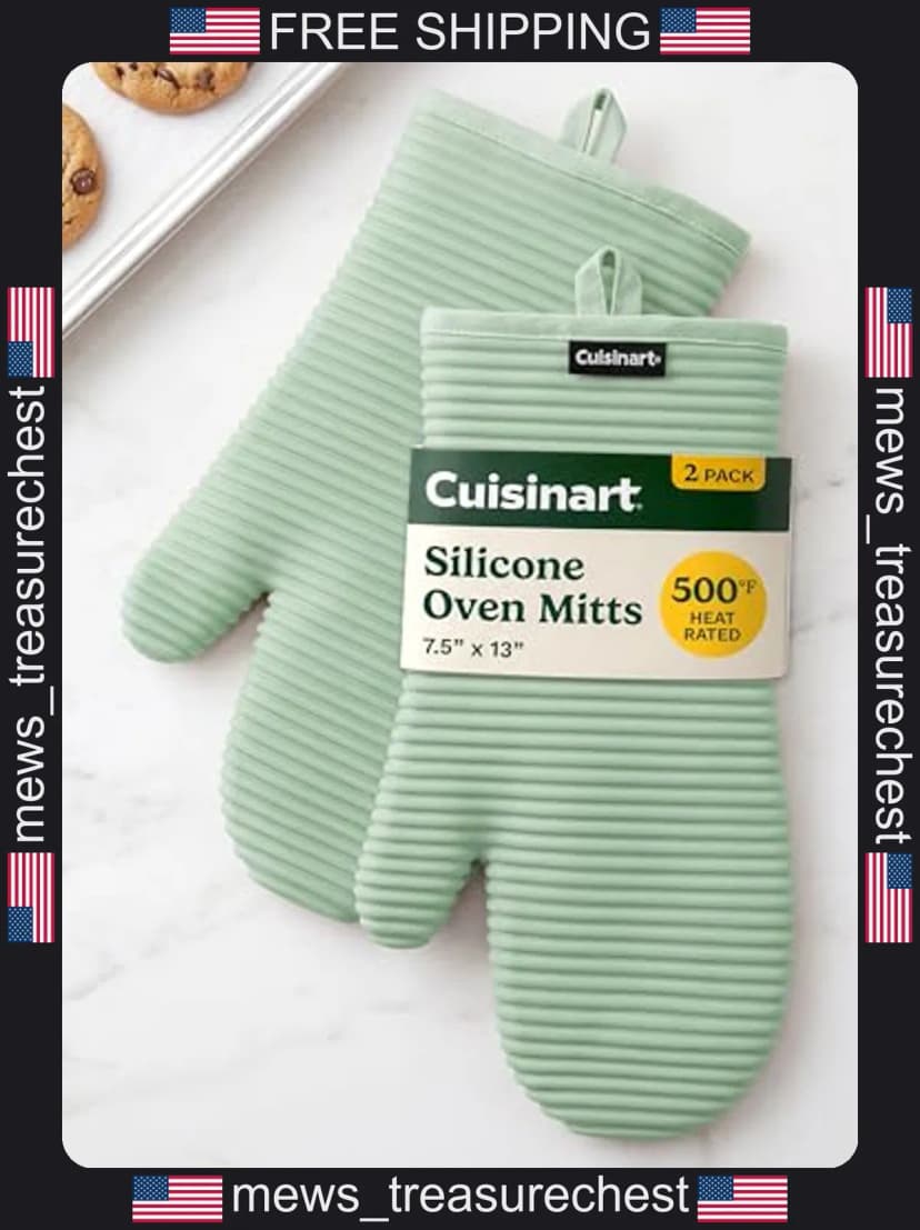 Silikon Ofenhandschuhe 2er Pack 13 Zoll Hitzebeständig bis 500°F