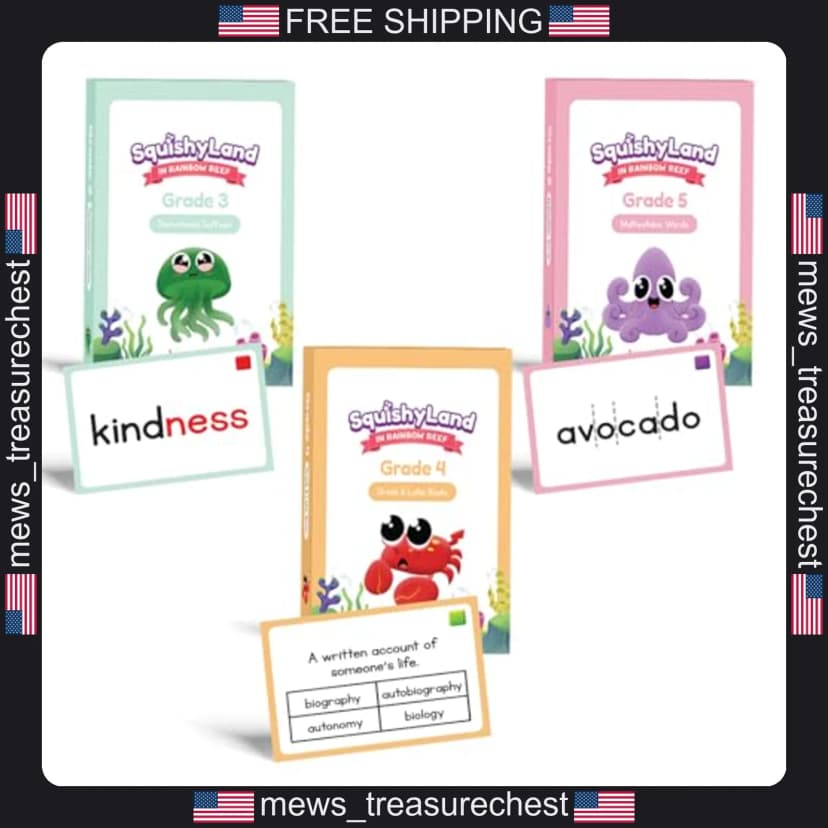 SquishyLand Karten Erweiterungspacks für Klasse 3-5 Literacy Games