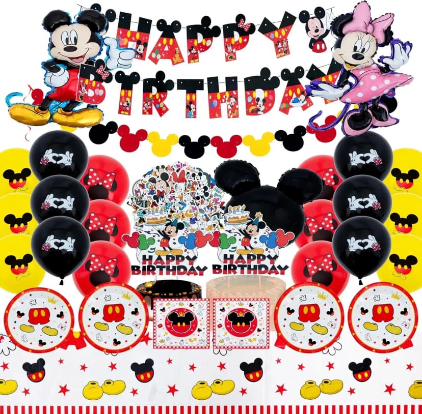 Mickey und Minnie Mouse Geburtstag Deko Set NEU