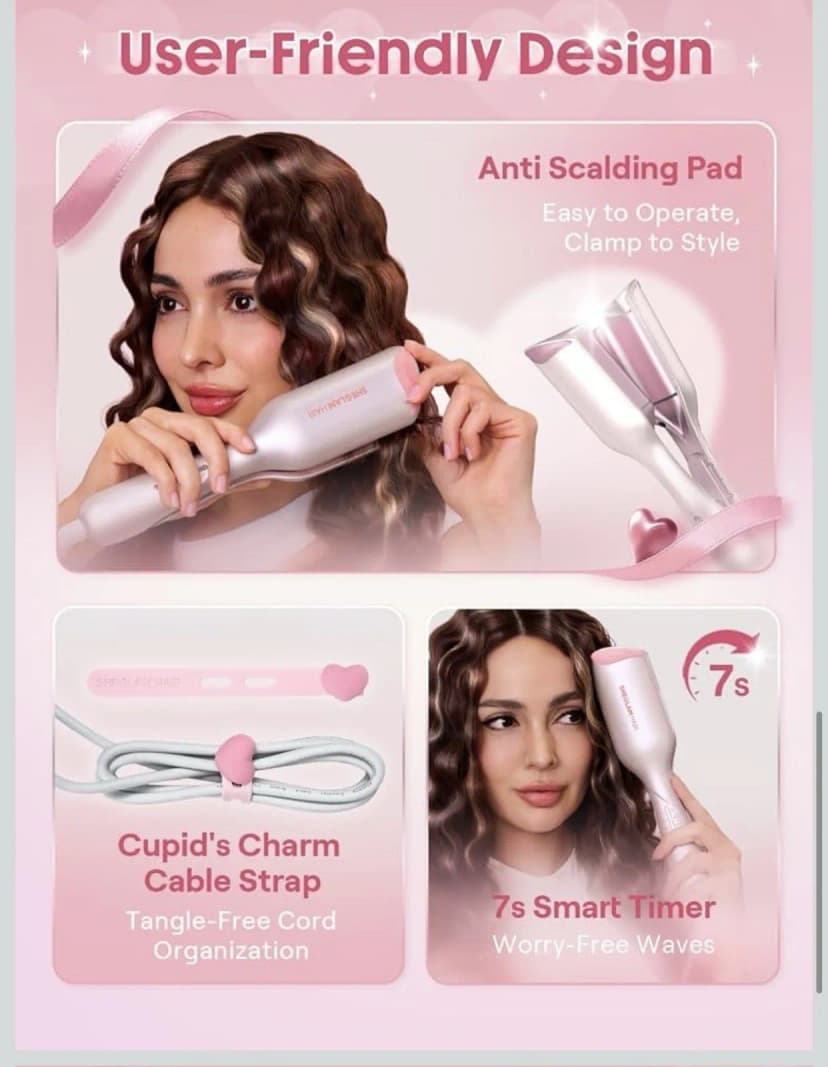 Lockenwickler Waver Hair Crimper Ionic Wavy Mini Lockenstab