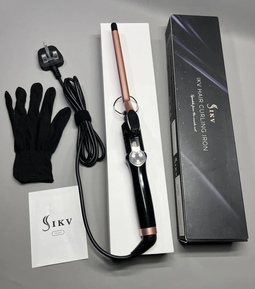 Lockenstab Zange 13 mm Lockenwickler extra langer Schaft für kleine enge Locken