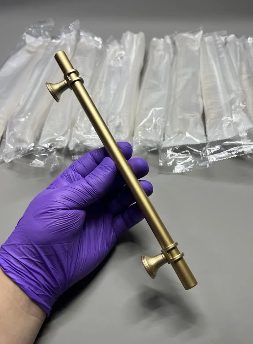 Küchen Schrankgriffe 192 mm gebürstet gold Schublade Kleiderschrank