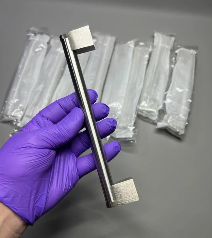 9x Küchenschrankgriffe 160 mm Nickel gebürstet Schublade Schrank Schrankgriffe