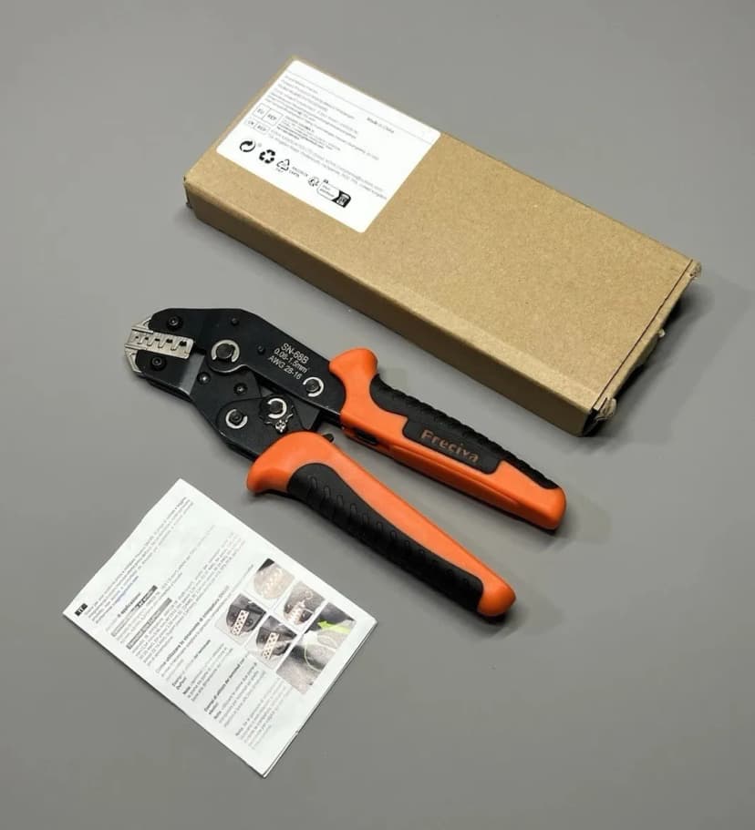 Drahtklemme Ratsche Crimpzange für Dupont Sicherungsring 0,08-1,5 mm²