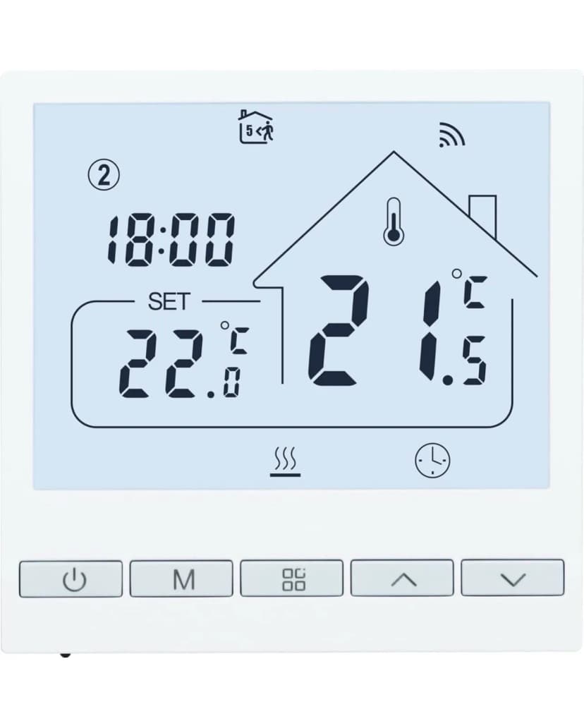 WiFi Wand Smart Raumthermostat für wasserbasierte Fußbodenheizung programmierbar