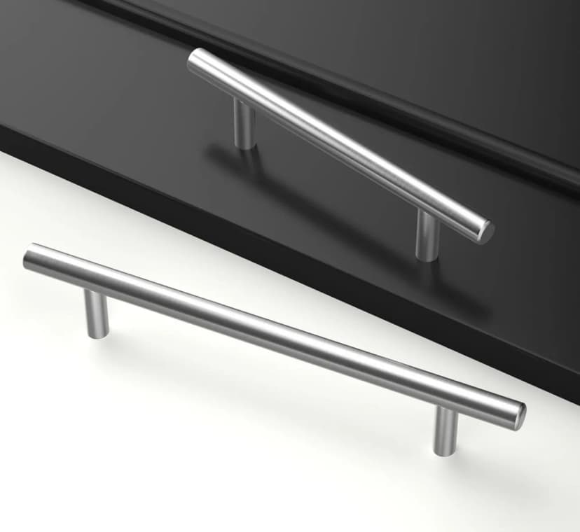 Küchen Schrankgriffe 128 mm gebürstet silber Schublade Kleiderschrank