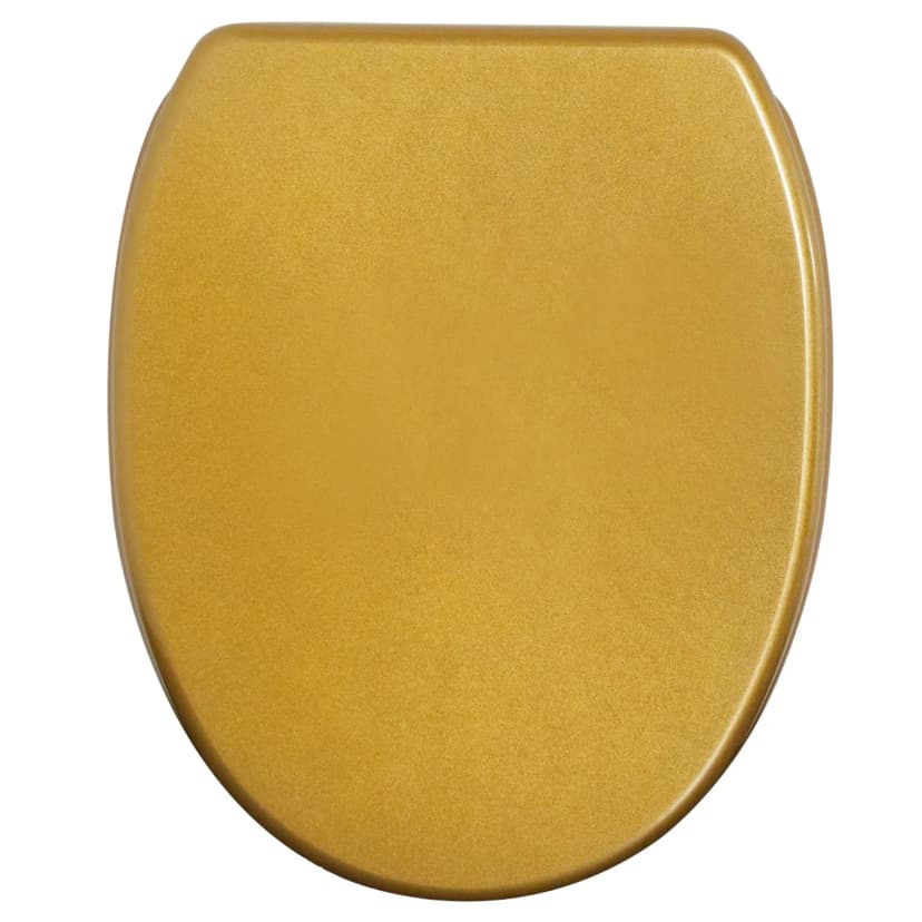 GLITZER WC SITZ TOILETTENDECKEL KLODECKEL KLOBRILLE WC DECKEL TOILETTENSITZ GOLD