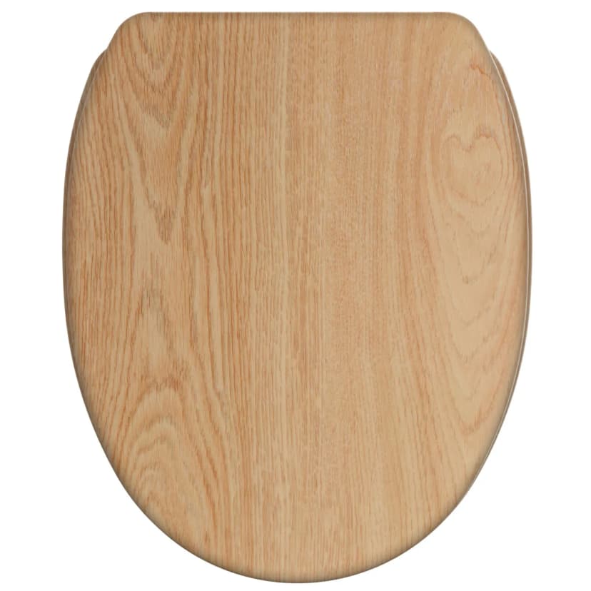 KLOBRILLE TOILETTENSITZ TOILETTENBRILLE WC BRILLE MIT ABSENKAUTOMATIK HOLZ