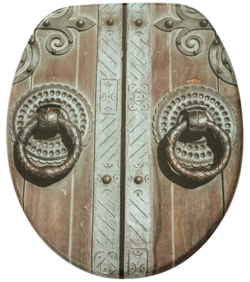 WC SITZ TOILETTENDECKEL KLODECKEL BRILLE KLOBRILLE MIT ABSENKAUTOMATIK DOOR