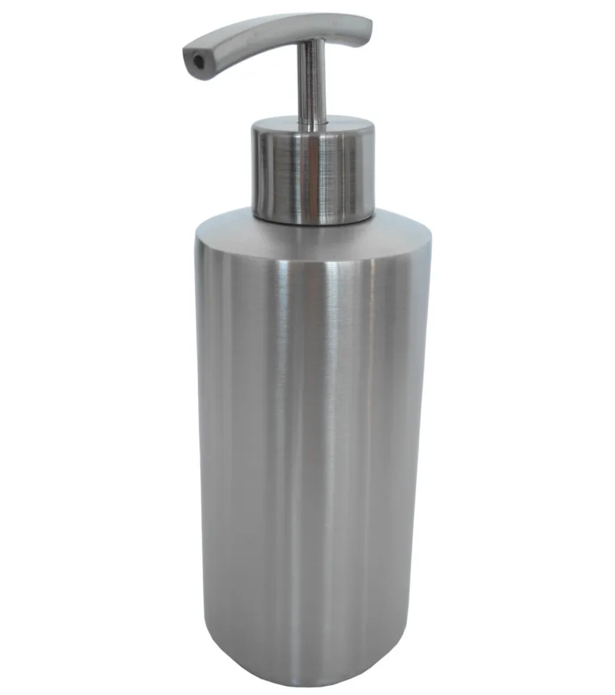MODERNER SEIFENSPENDER MIT EDELSTAHLPUMPE, ELEGANTES DESIGN, EDELSTAHL, PURE