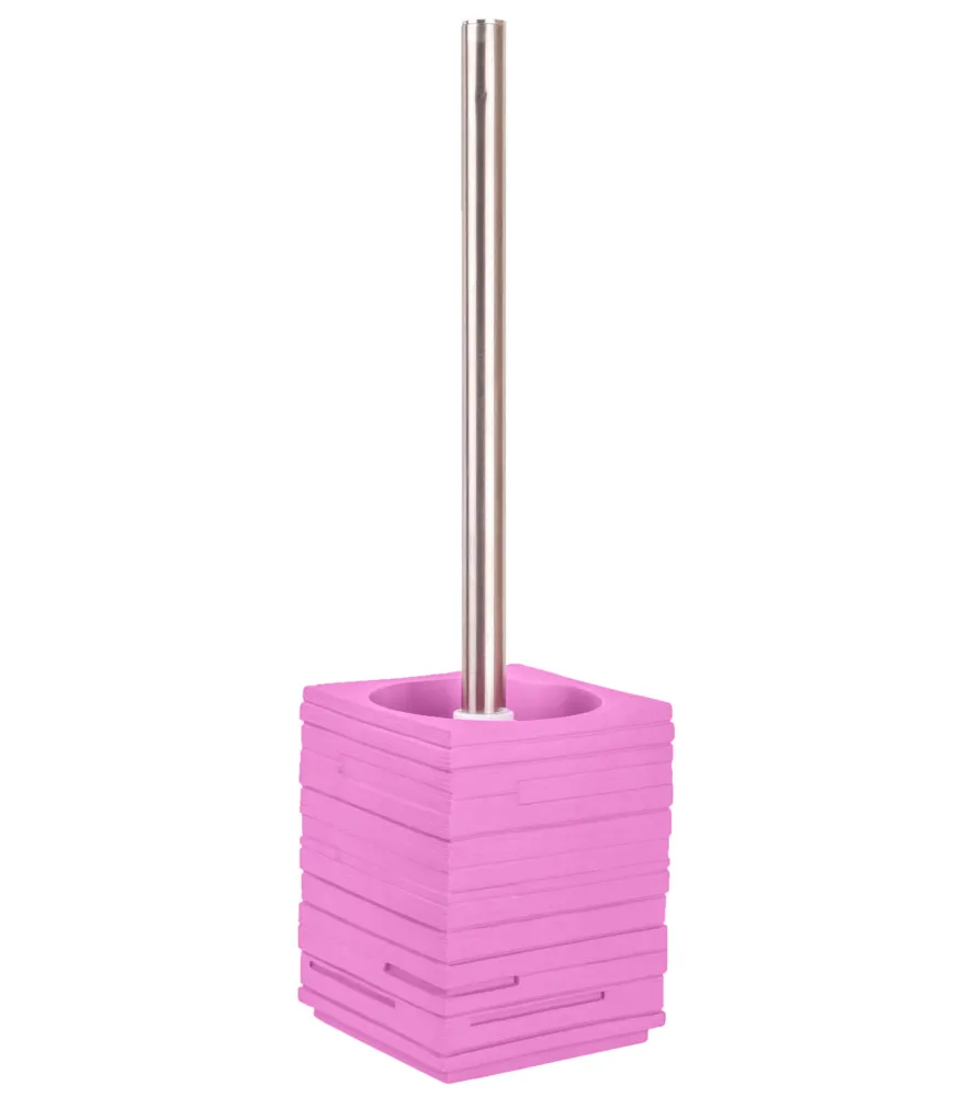 BADEZIMMER SET SEIFENSPENDER MIT WC BÜRSTE BÜRSTENGARNITUR KLOBÜRSTE CALERO PINK