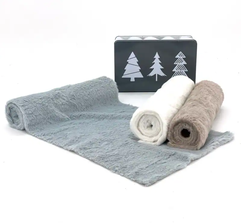 Deko Fell Tischläufer Tischset zuschneidbar DIY Tischdeko Weihnachten Typ902 – neu – Sonstiges – überwiegend weiß – Foto 1…