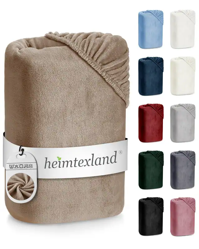 Luxus Spannbettlaken Spannbetttuch Cashmere Touch Soft Nicky Plüsch Teddy Typ585 – neu – Möbel – überwiegend weiß – Foto 1…