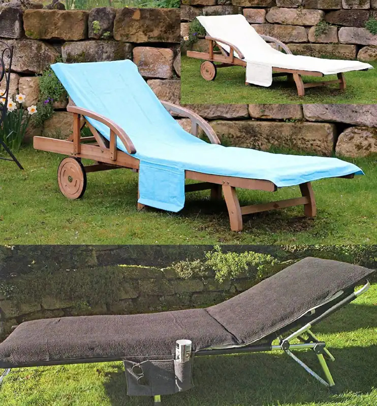 Liegestuhlauflage Bezug STRANDLIEGE Gartenliege Auflage Schonbezug Liege Typ436 – neu – Möbel – überwiegend dunkelgrün…
